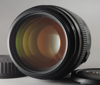 US 15% OFF NOW Mint Canon EF 100mm F/2 USM Portrait AF Lens Black W/Cap #3617 - Image 1 of 4