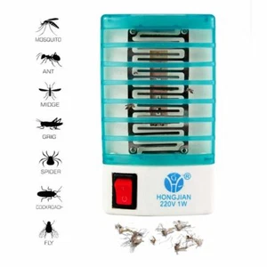 1/2/3x LED Electric Mosquito Fly Bug Insect Trap Killer Night Lamp light Indoor - Picture 1 of 11