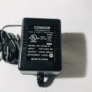 Condor (A9300-04) 12vAC 200ma Klasse 2 Trafo Fabrik Leerstecker - Bild 1 von 8