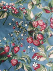 Laura Ashley Bramble vintage new fabric 1989 PER YARD blackberries - Picture 1 of 8