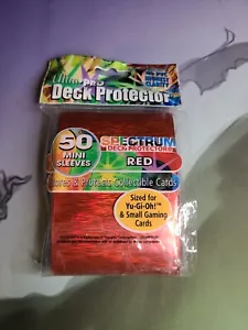 Yu-Gi-Oh! Ultra Pro SPECTRUM Deck Protector Sleeves ROSSO NUOVO SIGILLATO - Foto 1 di 3