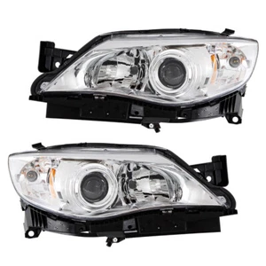 For Subaru Impreza 2008-2011 Left&Right Halogen Headlight Lamp w/o Bulb Chrome - Picture 1 of 8