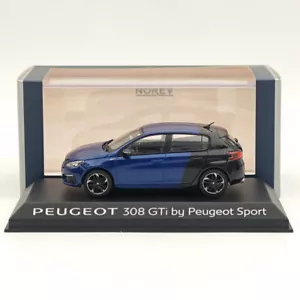 Norev 1/43 Peugeot 308 GTi SPORT VERSIO Blue/BLACK Diecast Models Car Collection - Foto 1 di 6