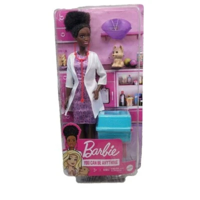 Barbie You Can Be Anything Veterinária Afro-Americana Dog Pet Transportadora de Animais - Imagem 1 de 4