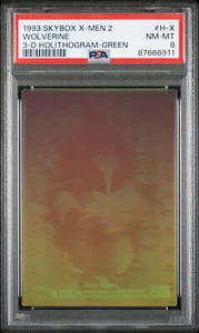1993 Skybox Marvel X-Men #H-X Wolverine 3-D 3D H-X Holithogram PSA 8 Card -6911 - Bild 1 von 2