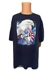 Vintage FREEDOM MAKE ALL DREAM POSSIBLE Koszulka z flagą amerykańską i amerykańską rozmiar 2XL