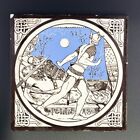 Minton Ceramic Tile ?Pelleas? From The The Idylls Of The King 1870S