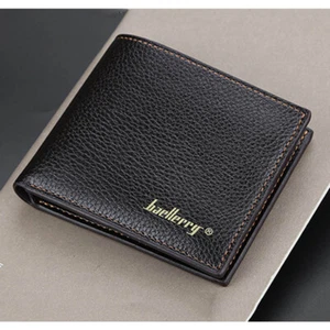 Billetera Para Hombre Pequeña Corta Portatarjetas de Crédito para Hombre Cartera Dinero Bolsillo Delgado - Imagen 1 de 13