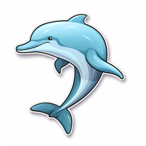 XXL 18X18 cm Autoaufkleber Sticker Delfin Aufkleber - Picture 1 of 1
