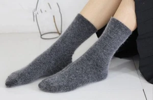 New Autumn and winter, warm, soft handle, rabbit hair, socks, women S19518 - Picture 1 of 14