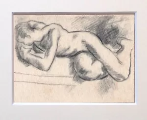 Nude Drawing Nude Sketch Duncan Grant British English Deco Art 1930s Erotic - Picture 1 of 3