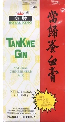 Mezcla de hierbas chinas naturales TanKwe Gin, red de extracto de Dong Quai 6,76 fl. OZ Foto 1 de 3