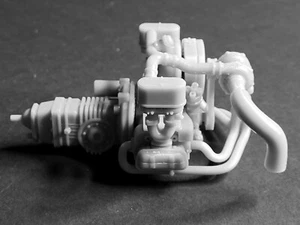 VW Volkswagen TURBO ENGINE- 3D print 1:8 1:10 1:12 1:18 1:24 1:64 Tamiya Revell - Picture 1 of 13