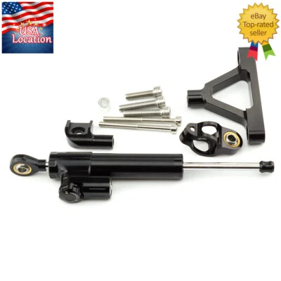 适用于 Ninja ZX6R 2007 - 2008 ZX10R 2004 - 2005 转向阻尼器支架套件安装 FXCNC — 第 1/4 张图片