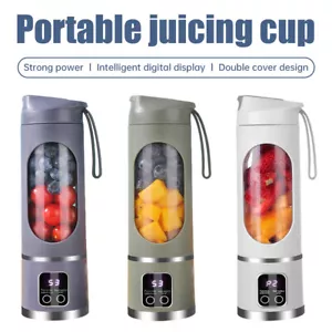 Tragbarer Mixer Entsafter Tasse USB Wiederaufladbare Smoothies Mixer Obst Maschine - Bild 1 von 25