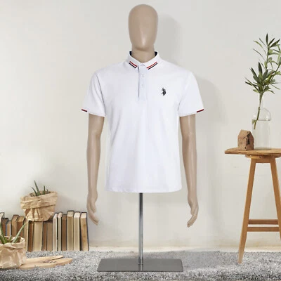 PIKAQTOP Male Mannequin Realistic Plastic Half Body Torso Dress Form Display w/ Stand