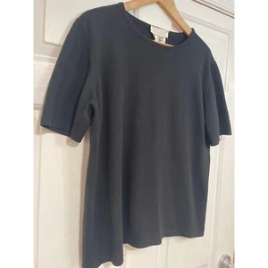 Wool Cashmere Silk Knit Sweater Short Sleeves XL Escada Margaretha Ley Classic - Picture 1 of 6