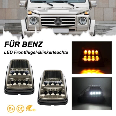 Lente indicatore direzione anteriore nera per Mercedes Classe G G500 G63 W463 - Immagine 1 di 4
