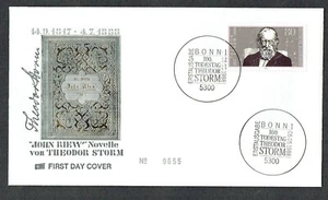 1988 GERMANY FDC. 100th. ANNIVERSARY DEATH OF THEODOR STORM. VERY FINE. - Picture 1 of 1