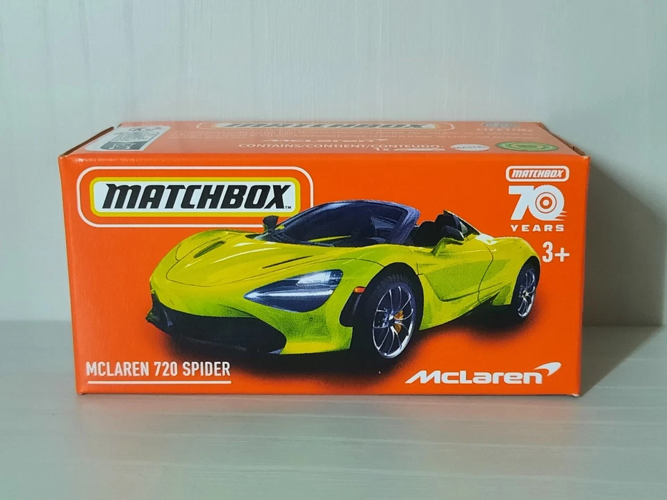 Matchbox 2023 Mattel McLaren 720 Spider Box Modellino 1/64 - Immagine 1 di 1