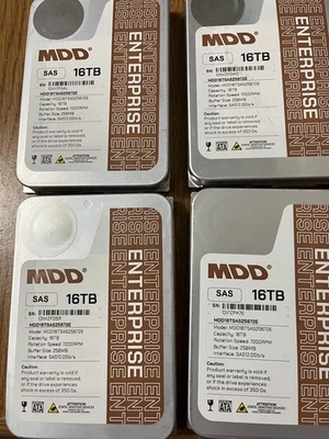 MDD 16TB 7.2K SAS 12gb/s  3.5inch HDD 4X16TB 64TB total  - Image 1 of 4