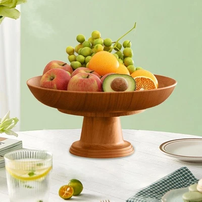 Plato de Frutas Decorativo Cuenco Panes Snacks Soporte Gran Capacidad Organizador Redondo Foto 1 de 4