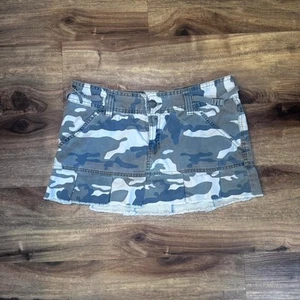 Vintage Y2K mossimo camo skirt Micro mini pleated camo skirt Size 9 juniors - Bild 1 von 5
