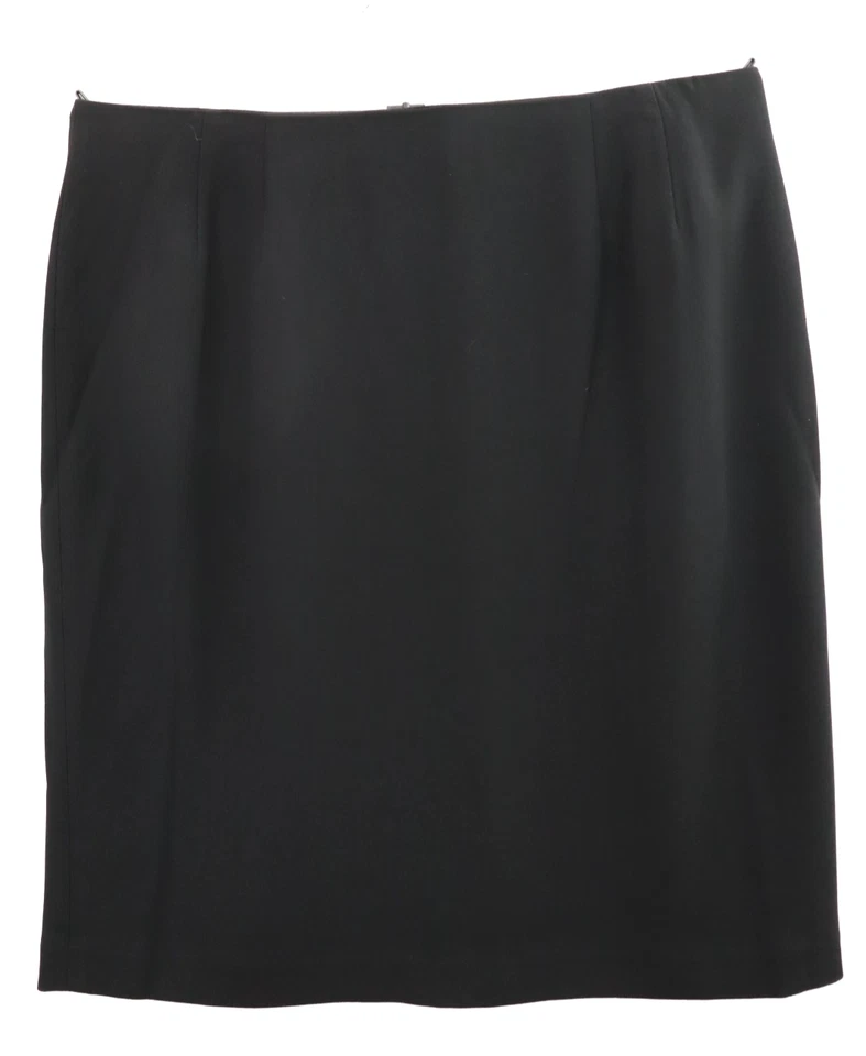 Falda lápiz PETER NYGARD para mujer triacetato poliéster forrada negra lisa talla 16 Foto 1 de 4