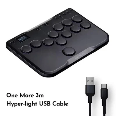 Haute42 Cosmox Mini Arcade Joystick Hitbox Controller Keyboard Leverless Hitbox - Image 1 of 4