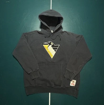 Sudadera con capucha vintage Nutmeg Mills Pittsburgh Penguins NHL hockey talla mediana Foto 1 de 4