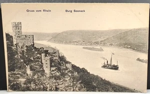 PC ~ Gruss vom Rhein, Burg Sooneck ~ Greetings from the Rhine, Niederheimbach - Picture 1 of 2