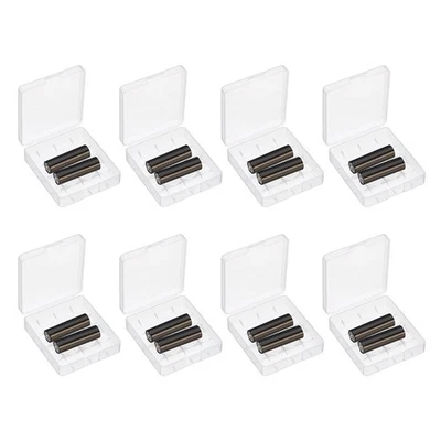 Caja de almacenamiento organizadora de baterías, 4 x 18650 baterías estuche transparente soporte 8 piezas Foto 1 de 4