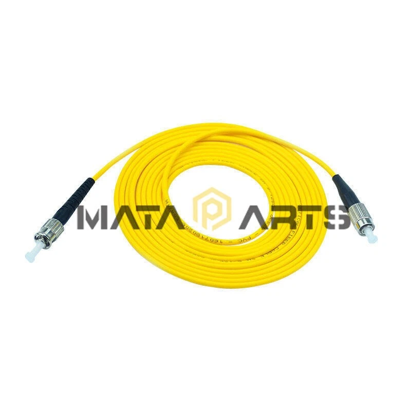 2pcs 15M FC to ST SM Simplex 9/125 3.0mm Fiber Optic Patch Cord Jumper Cable NEW - Image 1 of 1