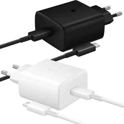 Original Samsung USB C Schnellladegerät 45W Kabel Galaxy S24 S25 Z Fold Flip 7 6 - Bild 1 von 4