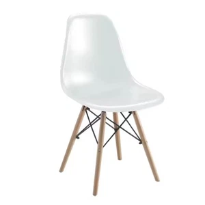 Sillas de comedor, diseño nórdico, pack de 4, blanco - Imagen 1 de 4