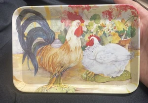 Vassoio portagioie pollo e gallo di monza R2S I 20052 Made in Italy 6”x8” - Foto 1 di 7