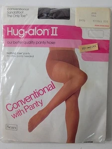 1 Vintage Sears Hug Alon II Strumpfhose Java Tall Damen Panty Sandalfoot - Bild 1 von 5