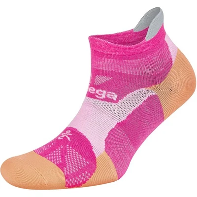 Balega Hidden Dry No Show Running Socks - Electric Pink/Peach - Image 1 of 2