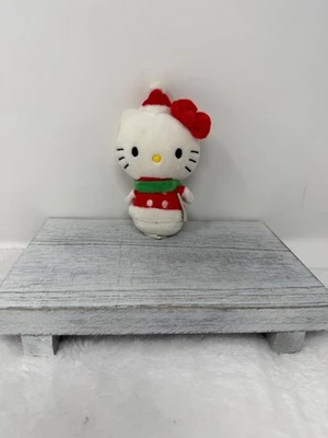 Christmas HELLO KITTY  Itty Bittys 4.5” Plush Stuffed Toy by Hallmark - Image 1 of 2