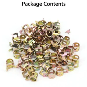 Spring Clip Clamp Clip Hose Pipe 6mm Oil Line Silicone Vacuum Hose Fashion Great - Picture 1 of 12