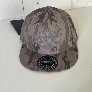 Harley-Davidson Mütze Cap Fitted Herren Large Camouflage Motorrad Biker - Bild 1 von 11