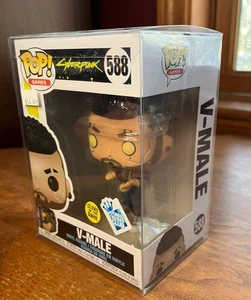 Funko POP! Giochi: Cyberpunk 2077 V-Male #588 si illumina nel buio con protezione - Foto 1 di 2