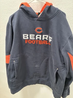 Moletom com capuz NFL Team Apparel Reebok Vintage Chicago Bears Football *LEIA A DESCRIÇÃO* - Imagem 1 de 4