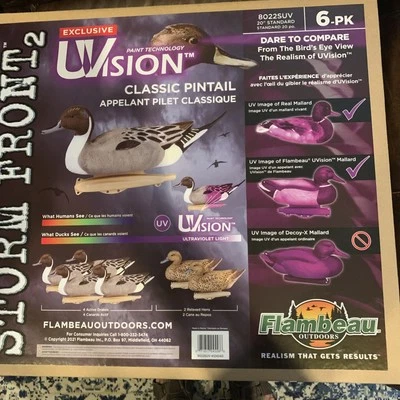 Flambeau Storm Front Classic Pintail Duck  Decoy 6 Pack - Image 1 of 4