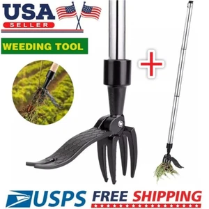 ⭐Weeder Puller Stand Up Weed Tool with Handle Garden Outdoor Root Remover Killer - Picture 1 of 14
