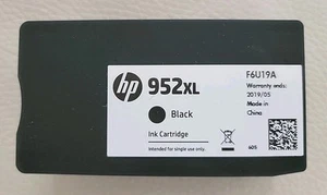 Genuine HP 952XL Black F6U19A High-Yield OfficeJet Ink Cartridge ** NEW & UNUSED - Picture 1 of 4