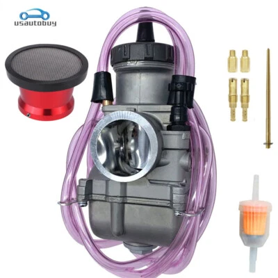 PWK38 38mm Carburetor & Air Filter for Yamaha YZ250 YZ465 Honda ATC250R TRX250R - Image 1 of 4