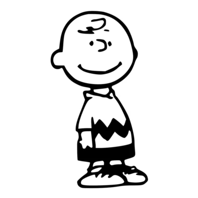 Calcomanía de vinilo Charlie Brown pegatina cacahuete elige tamaño y color Foto 1 de 4