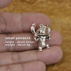 LINSION 925 Sterling Silver Star Baby Cute Little Monster Pendant TA357A