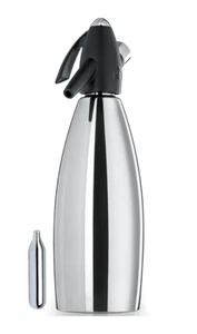 ISI Stainless Steel Soda Sparkling Water Machine Maker Siphon 1L made in Austria - Picture 1 of 2